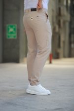 Erkek Düz Kesim Bilek Boy Kumaş Pantolon - Görsel 9