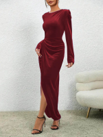 Kadın Uzun Kollu Bisiklet Yaka önden Büzgü Detaylı önden çapraz Detay