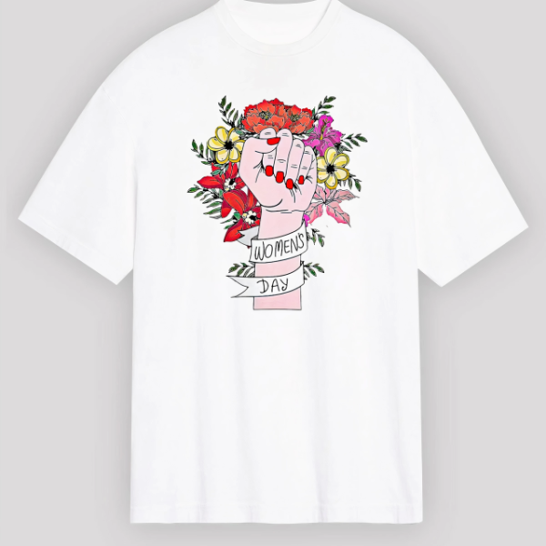 8 Mart Dünya Kadınlar Günü İçin Özel Baskılı T-shirt
