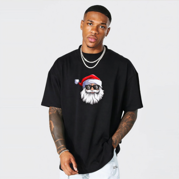 Gözlüklü Noel Baba T-shirt