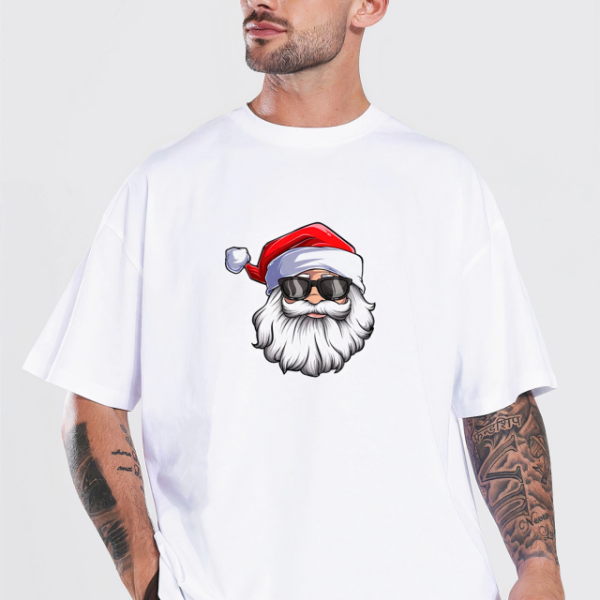 Gözlüklü Noel Baba T-shirt