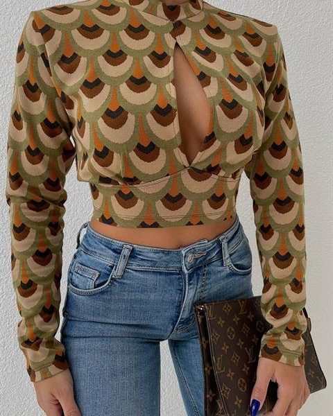 Autumn Cut Out Bluz 3018-08