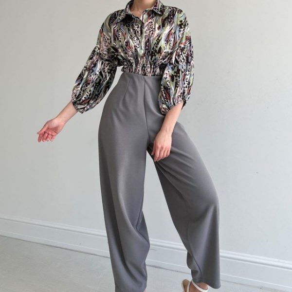 Beli Lastikli Saten Gömlek