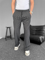 Su Yolu Çizgili Cepli Pantalon - Görsel 2