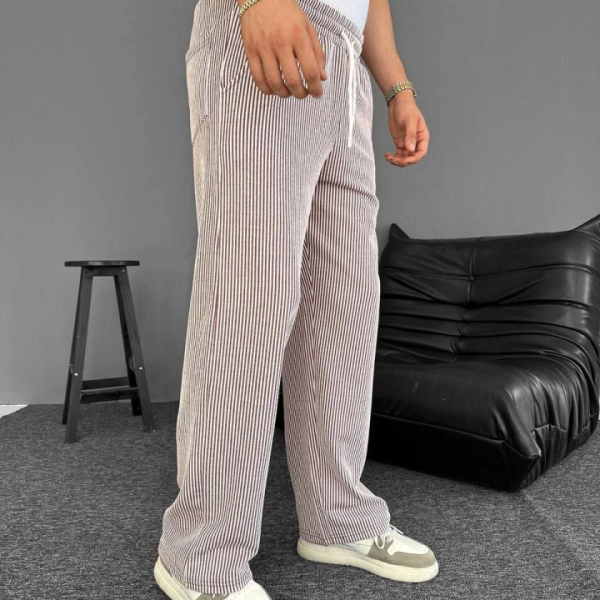 Su Yolu Çizgili Cepli Pantalon