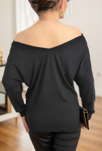 Kadın Uzun Kollu Yaka Güpür Detay Viskon Bluz - Görsel 7