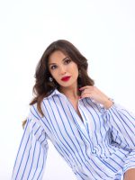 6813 ELBİSE-BALTİMORE ÇİZGİLİ - Görsel 4