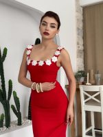 Mıng Çiçek Detaylı Elbise - Görsel 5