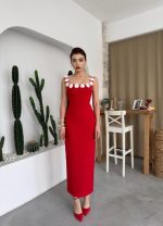 Mıng Çiçek Detaylı Elbise - Görsel 6