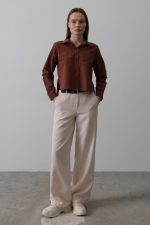Kemerli Palazzo Pantolon - Görsel 2