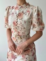 Mari Kemerli Elbise - Görsel 9