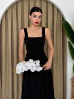 Neapolitan Askılı Elbise - Görsel 3
