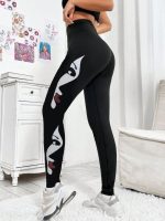 Kadın Yüz Baskılı Dalgıç Kumaş Tayt - Görsel 6