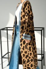 Uzun Leopar Hırka - Görsel 5