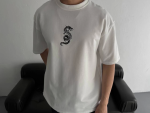 Baskılı Oversize Bisiklet Yaka T-shirt - Görsel 2