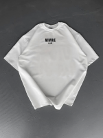 Baskılı Oversize Bisiklet Yaka T-shirt - Görsel 2