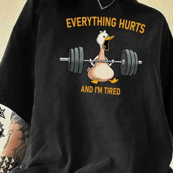 Baskılı Oversize Bisiklet Yaka T-shirt