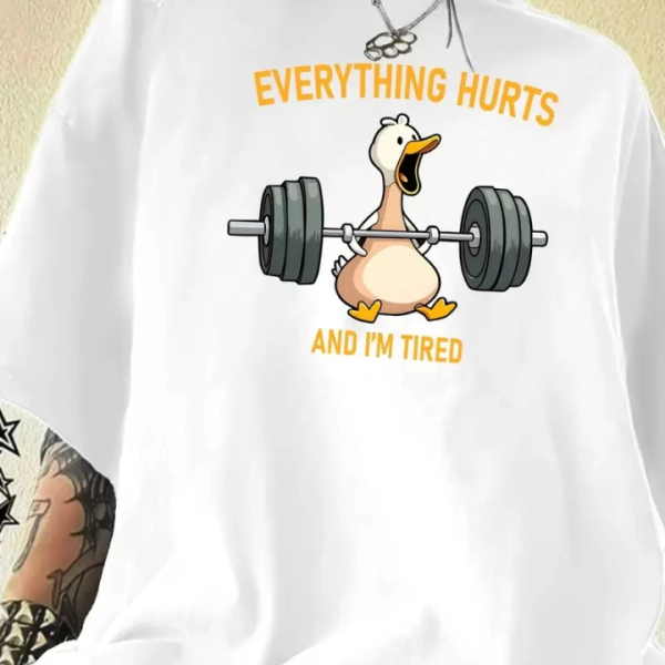 Baskılı Oversize Bisiklet Yaka T-shirt