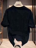 Baskılı Oversize Bisiklet Yaka T-shirt - Görsel 2