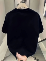 Baskılı Oversize Bisiklet Yaka T-shirt - Görsel 2