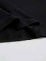 Baskılı Oversize Bisiklet Yaka T-shirt - Görsel 4