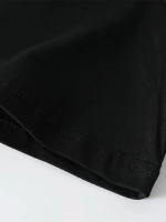 Baskılı Oversize Bisiklet Yaka T-shirt - Görsel 3