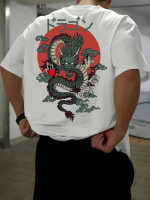 Baskılı Oversize Bisiklet Yaka T-shirt