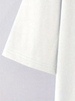 Baskılı Oversize Bisiklet Yaka T-shirt - Görsel 4