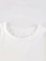 Baskılı Oversize Bisiklet Yaka T-shirt - Görsel 2