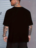Sporda Günlük Hayata Giyilebilir GYM Baskılı Oversize Bisiklet Yaka Erkek T-shirt - Görsel 2