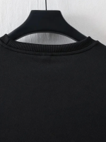 Baskılı Oversize Bisiklet Yaka T-shirt - Görsel 2