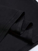Baskılı Oversize Bisiklet Yaka T-shirt - Görsel 4