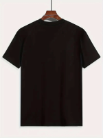 Baskılı Oversize Bisiklet Yaka T-shirt - Görsel 3
