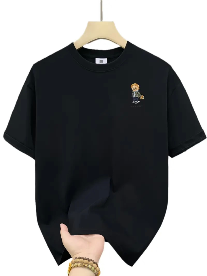 33ece192e9ee26d1d12d5cdb6bda57a8_74475-0.png Baskılı Oversize Bisiklet Yaka T-shirt - Görsel 1