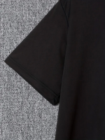 Baskılı Oversize Bisiklet Yaka T-shirt - Görsel 3