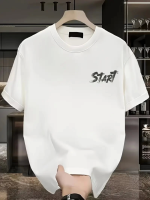 Baskılı Oversize Bisiklet Yaka T-shirt - Görsel 2