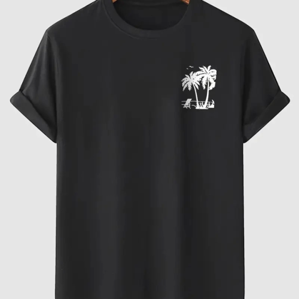Baskılı Oversize Bisiklet Yaka T-shirt