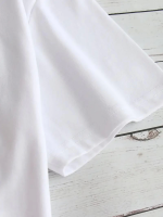 Baskılı Oversize Bisiklet Yaka T-shirt - Görsel 2