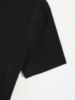Baskılı Oversize Bisiklet Yaka T-shirt - Görsel 4