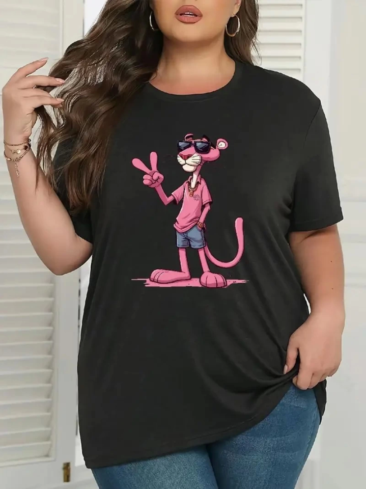 33ece192e9ee26d1d12d5cdb6bda57a8_74695-0.png Baskılı Oversize Bisiklet Yaka T-shirt - Beyaz - Görsel 1