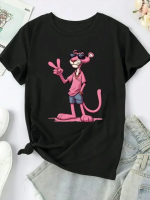 Baskılı Oversize Bisiklet Yaka T-shirt - Beyaz - Görsel 2