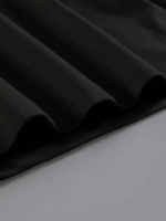Baskılı Oversize Bisiklet Yaka T-shirt - Görsel 3