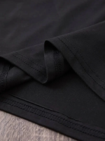 Baskılı Oversize Bisiklet Yaka T-shirt - Görsel 3