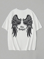 Baskılı Oversize Bisiklet Yaka T-shirt - Görsel 3