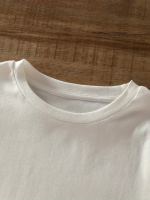 Baskılı Oversize Bisiklet Yaka T-shirt - Görsel 4