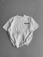 Baskılı Oversize Bisiklet Yaka T-shirt - Görsel 2