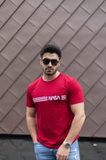 Erkek Kısa Kollu Nasa Baskı Basic Erkek T-shirt - Görsel 4