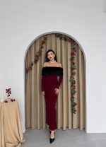 Bestia Straplez Tüy Detaylı Elbise - Görsel 4