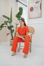 Oranj T-Shirt Ve Pantolon Takım - Görsel 2