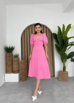 Linda Midi Elbise - Görsel 6